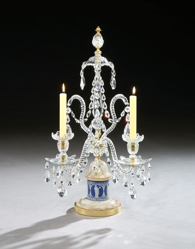 William Parker - A pair of George III cut glass candelabra | MasterArt